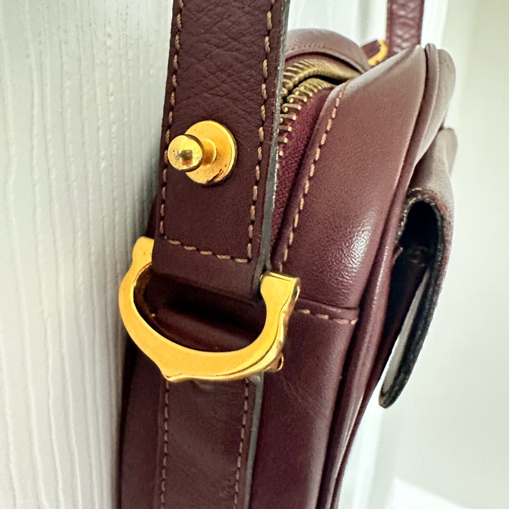 Cartier Must de Cartier Bordeaux Leather Crossbody/Shoulder Bag Pre Loved beauty - Picture 15 of 16